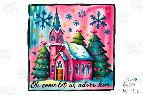Christian Christmas, Oh Come Let Us PNG