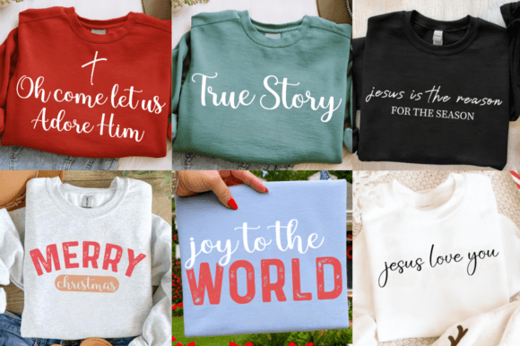 Christian Christmas SVG Bundle for T-Shirt Designs
