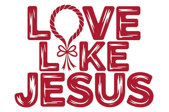 Christian PNG: Love Like Jesus T-Shirt Designs