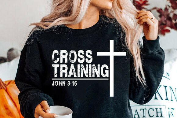Christian Shirt, Cross Training PNG for T-Shirt Designs