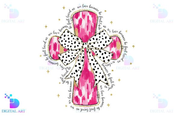 Coquette Jesus Valentine PNG for T-Shirt Designs