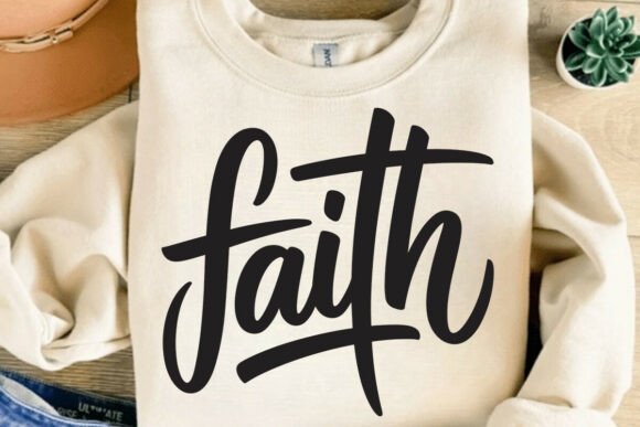 Faith Cross SVG for T-Shirt Designs