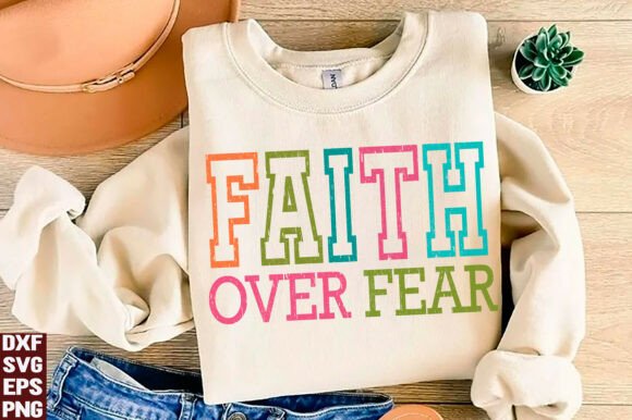 Faith over Fear Christian SVG,PNG