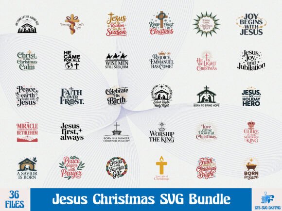 Jesus Christmas SVG Bundle