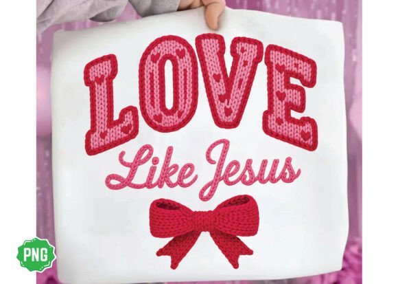 LOVE Like Jesus PNG: Faith-Based T-Shirt Designs