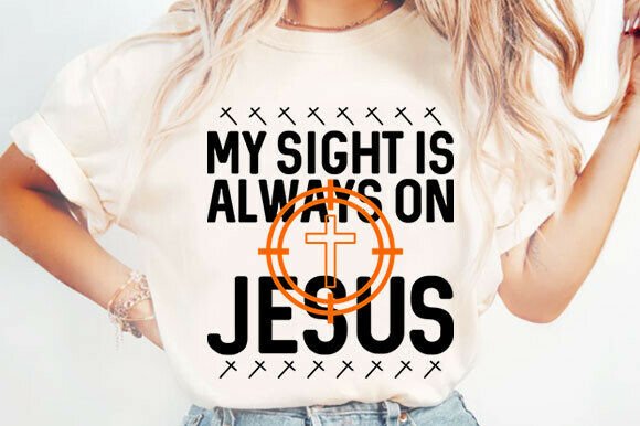 Sight on Jesus PNG Design: T-Shirt Designs