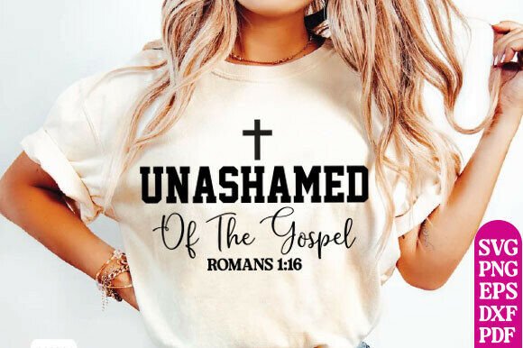 Unashamed PNG, Christian Shirt T-Shirt Designs
